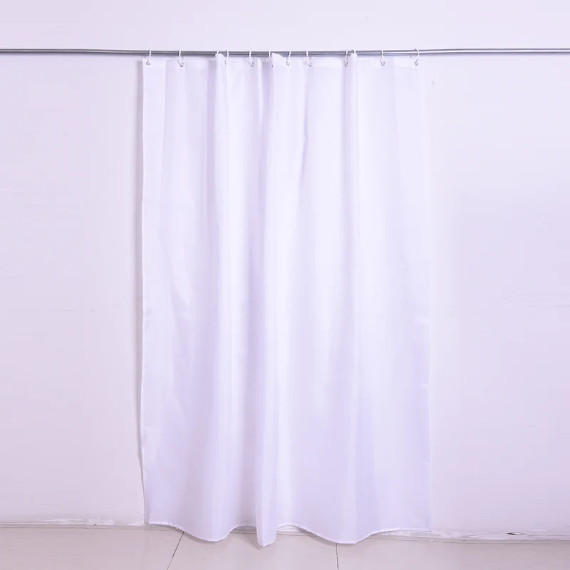 Duschvorhang mit 12 Haken, 180x180 cm, grau