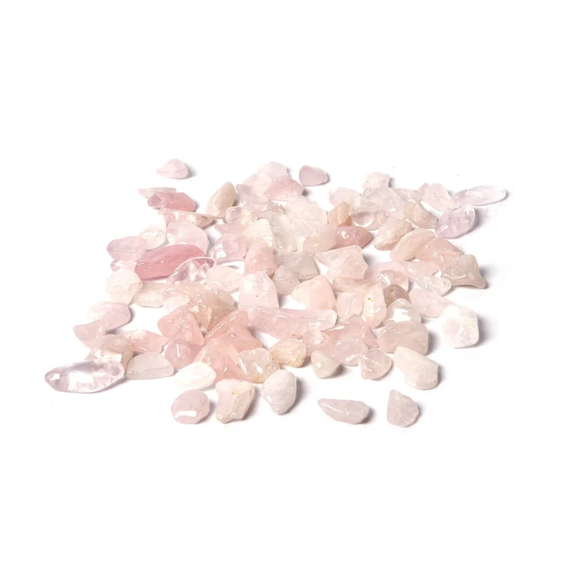 The 5th Season - Aromatherapie-Glasflasche mit Rosenquarz und Topas, mit Glasdeckel und Quasten, Größe 9,5x3,5*14cm, Inhalt: 100ml