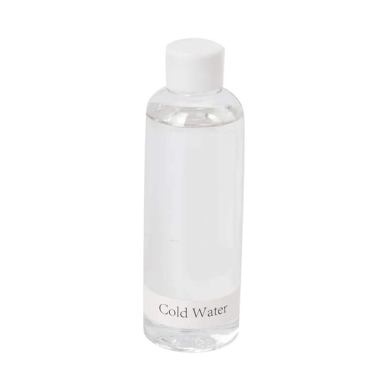 The 5th Season - Aromatherapie-Glasflasche mit Rosenquarz und Topas, mit Glasdeckel und Quasten, Größe 9,5x3,5*14cm, Inhalt: 100ml