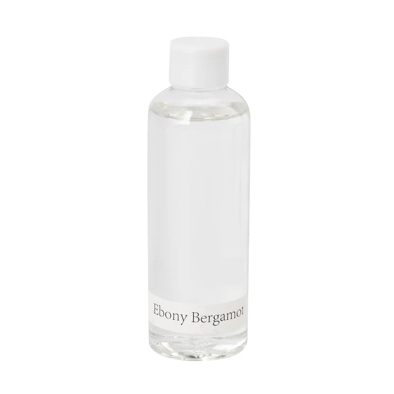 The 5th Season - Aromatherapie-Glasflasche mit Rosenquarz und Topas, mit Glasdeckel und Quasten, Größe 9,5x3,5*14cm, Inhalt: 100ml