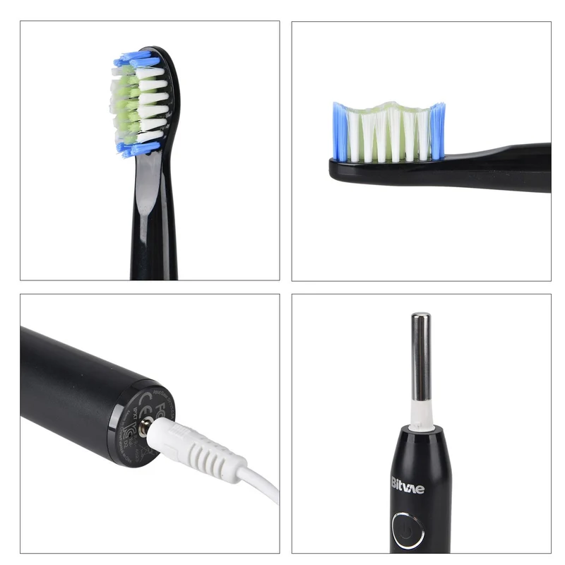 2-teiliges Mundpflege-Set - Elektrische Zahnbürste und Munddusche, 5 Modi für Zahnbürste, 3 Modi für Munddusche, wiederaufladbar per USB, 13,5x6,8x25,9 cm