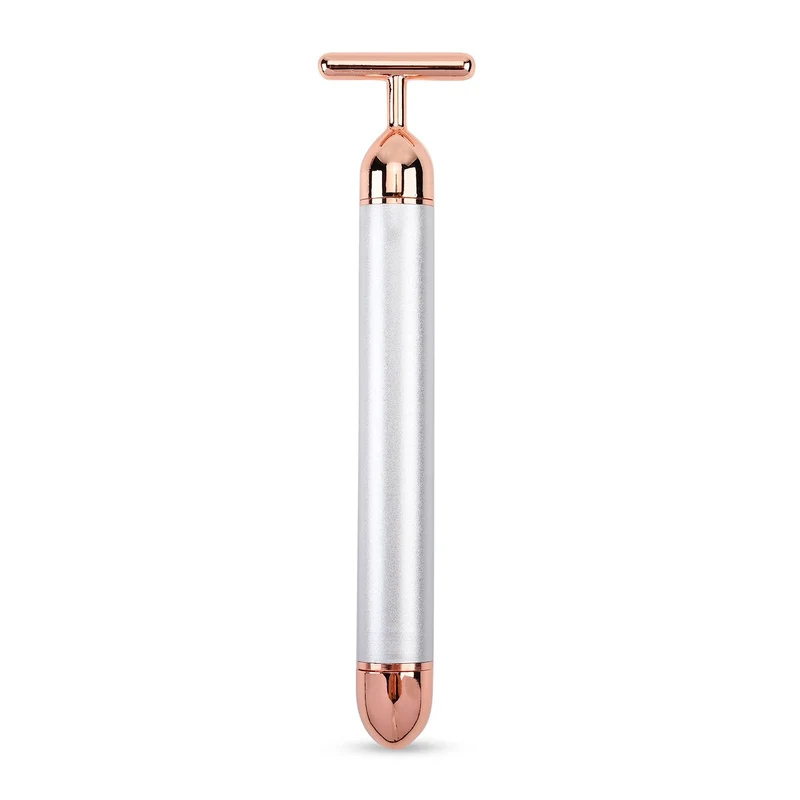 4-in-1 Beauty Bar Gesichtsmassagegerät - Größe: 15x3.8cm, weiß
