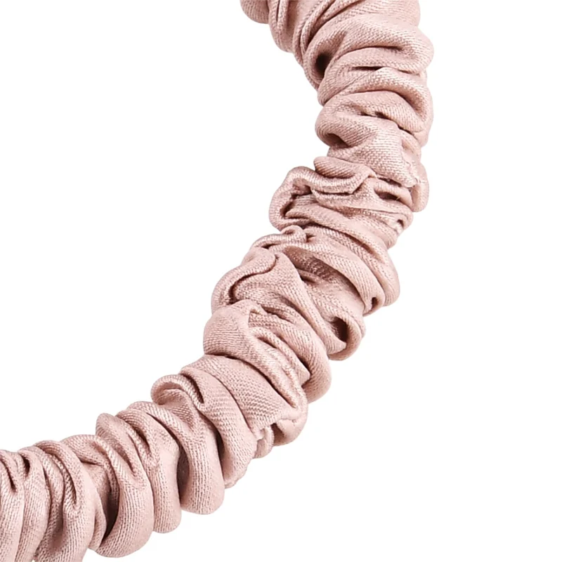 LA MAREY Signature - Seiden-Scrunchies aus 100% Maulbeerseide, 1 cm und 3,5 cm, Petrol