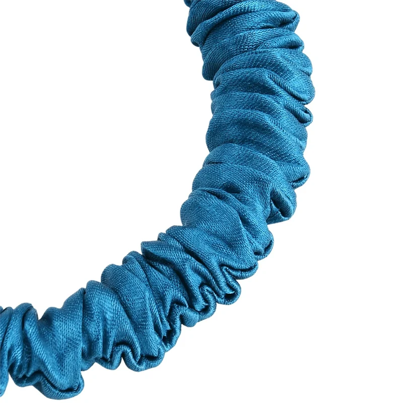 LA MAREY Signature - Seiden-Scrunchies aus 100% Maulbeerseide, 1 cm und 3,5 cm, Petrol