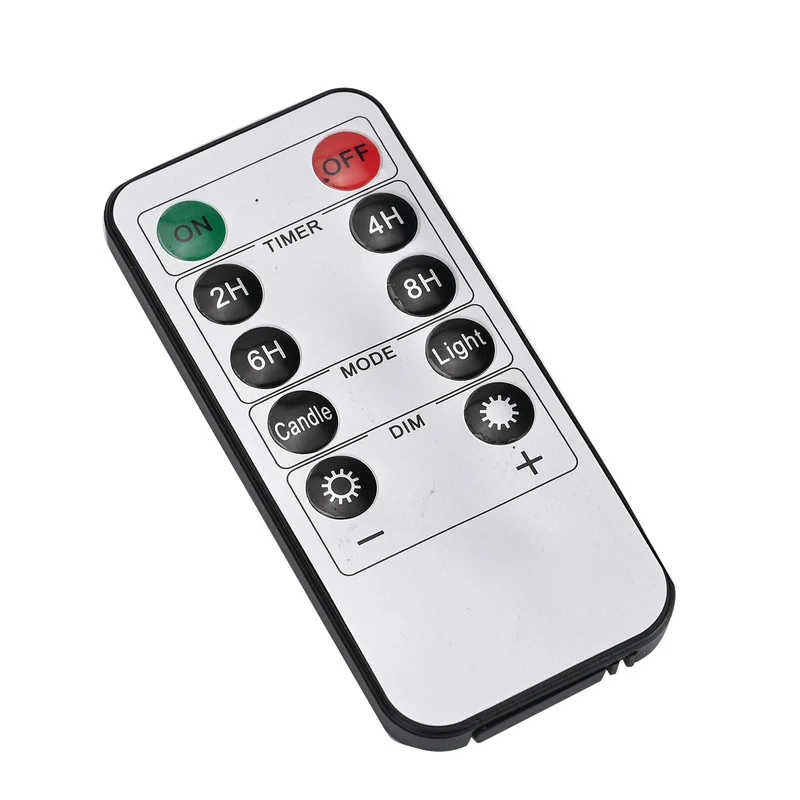 3er Set - LED-Kerzen ohne Flamme mit Fernbedienung, rot