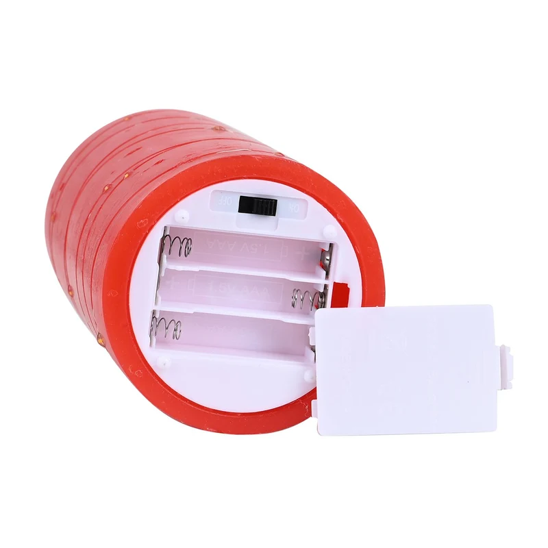 3er Set - LED-Kerzen ohne Flamme mit Fernbedienung, rot