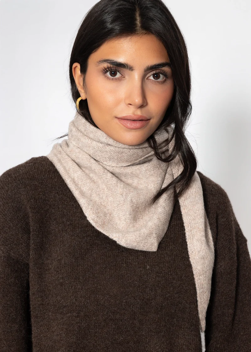 Triangle Schal - taupe