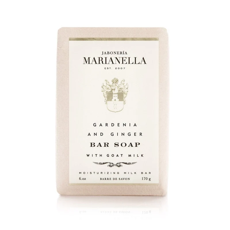 Jaboneria Marianella Gardenia and Ginger Bar Soap with Goat Milk