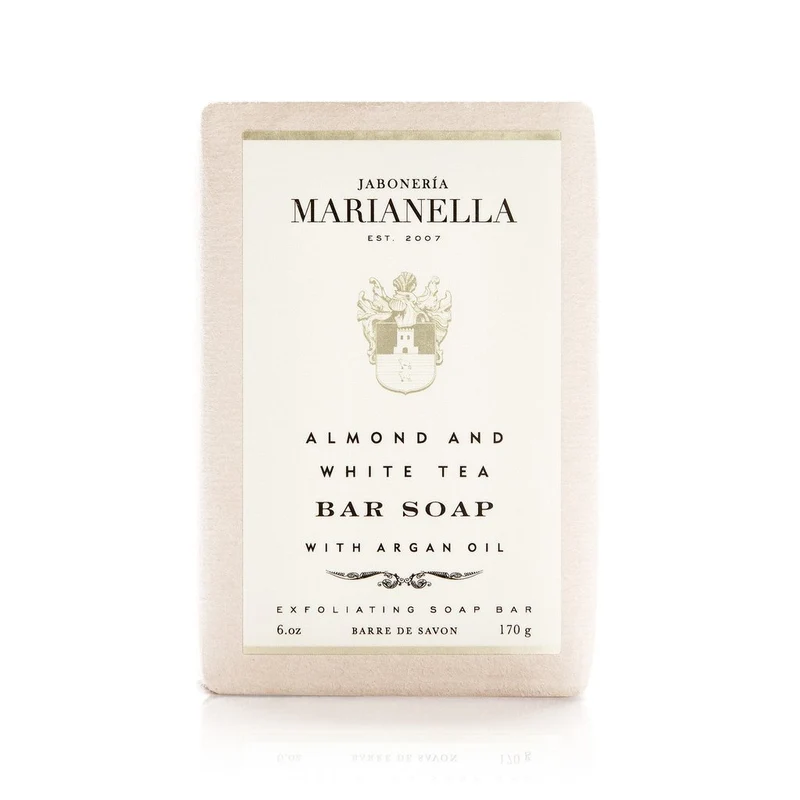 Jaboneria Marianella Almond and White Tea Bar Soap with Argan Oil