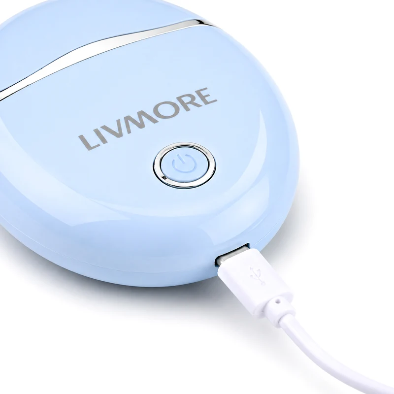 LIVMORE - 2 in 1 Shaver mit 316L Edelstahl Klinge, Aufladbar, 500 mah, Weiß