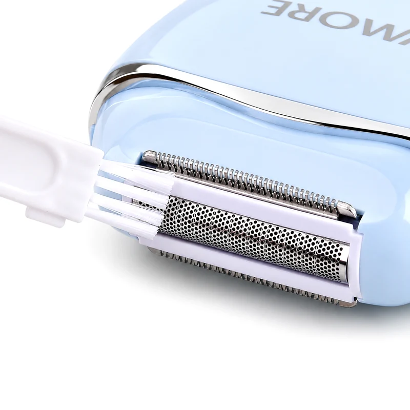 LIVMORE - 2 in 1 Shaver mit 316L Edelstahl Klinge, Aufladbar, 500 mah, Weiß
