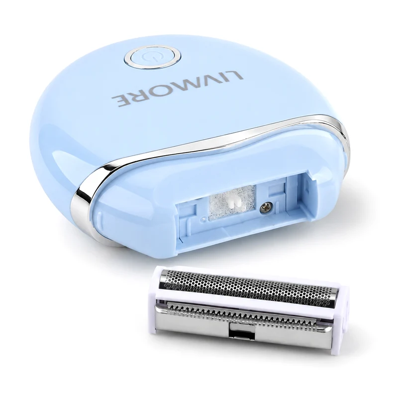 LIVMORE - 2 in 1 Shaver mit 316L Edelstahl Klinge, Aufladbar, 500 mah, Weiß