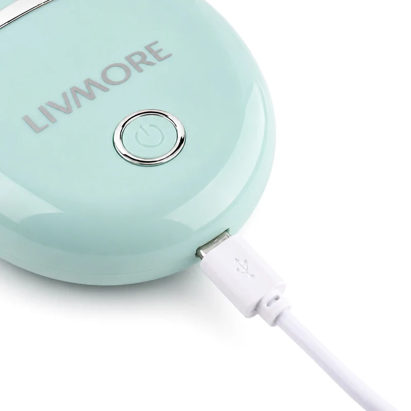 LIVMORE - 2 in 1 Shaver mit 316L Edelstahl Klinge, Aufladbar, 500 mah, Weiß