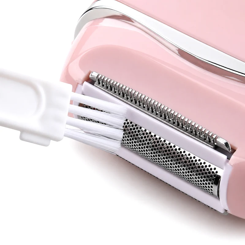 LIVMORE - 2 in 1 Shaver mit 316L Edelstahl Klinge, Aufladbar, 500 mah, Weiß