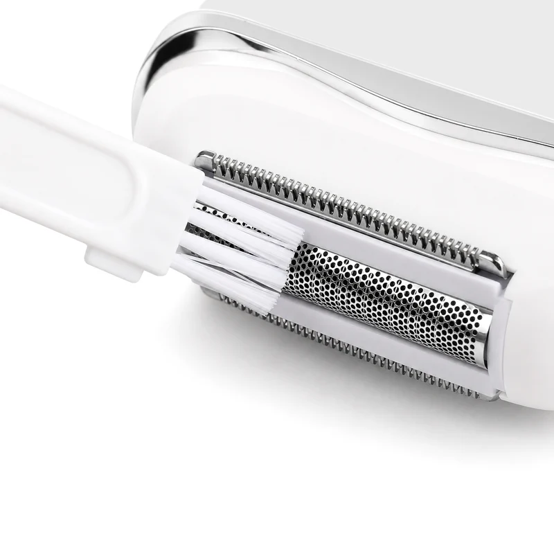 LIVMORE - 2 in 1 Shaver mit 316L Edelstahl Klinge, Aufladbar, 500 mah, Weiß