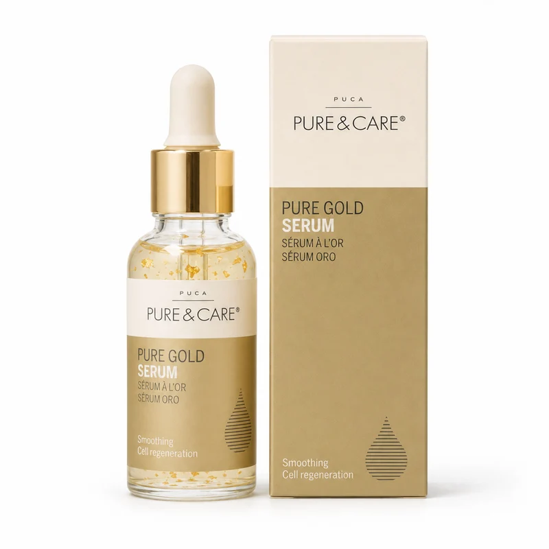 PUCA Pure & Care- Gesichtsserum, Reines Gold, 30 ml