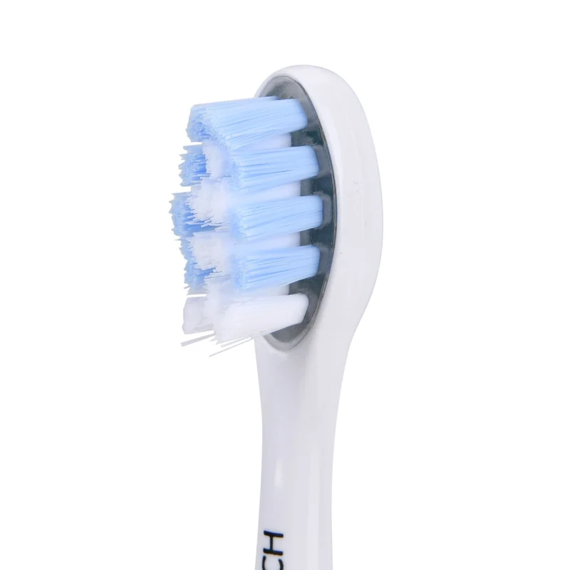 BEAUTECH - Zahnbürste mit rotem und blauem therapeutischem LED-Licht, 5 Modi, 4 zusätzliche Köpfe (2 rot & 2 blaues Licht), Reiseetui, 38000 rpm, weiß