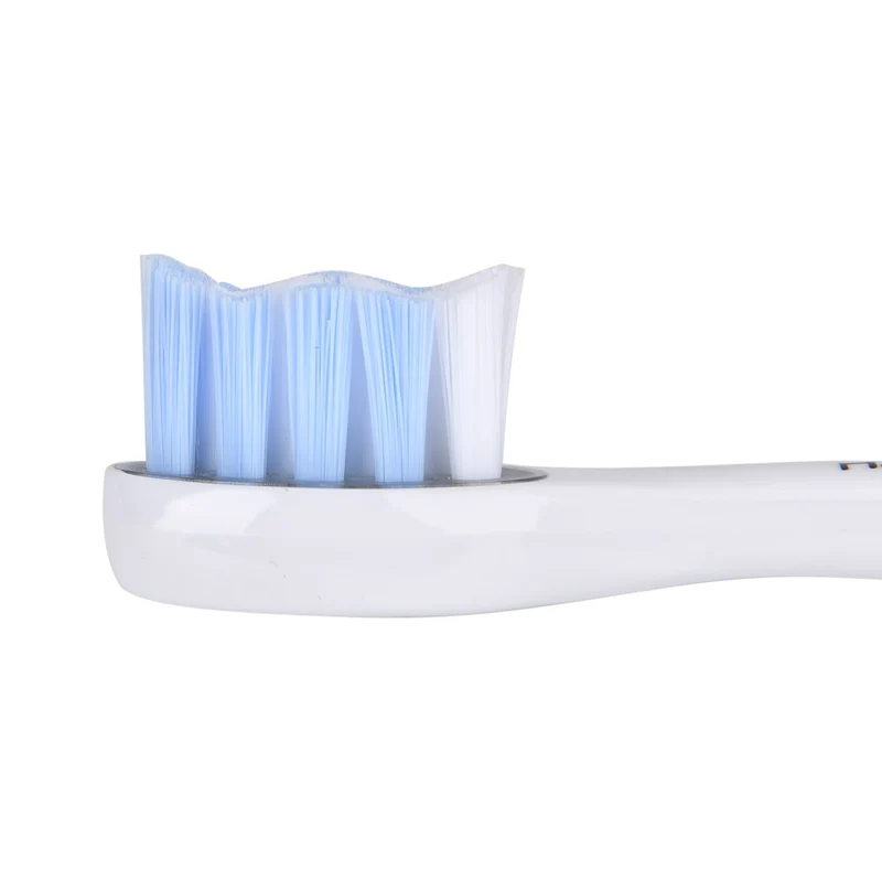 BEAUTECH - Zahnbürste mit rotem und blauem therapeutischem LED-Licht, 5 Modi, 4 zusätzliche Köpfe (2 rot & 2 blaues Licht), Reiseetui, 38000 rpm, weiß