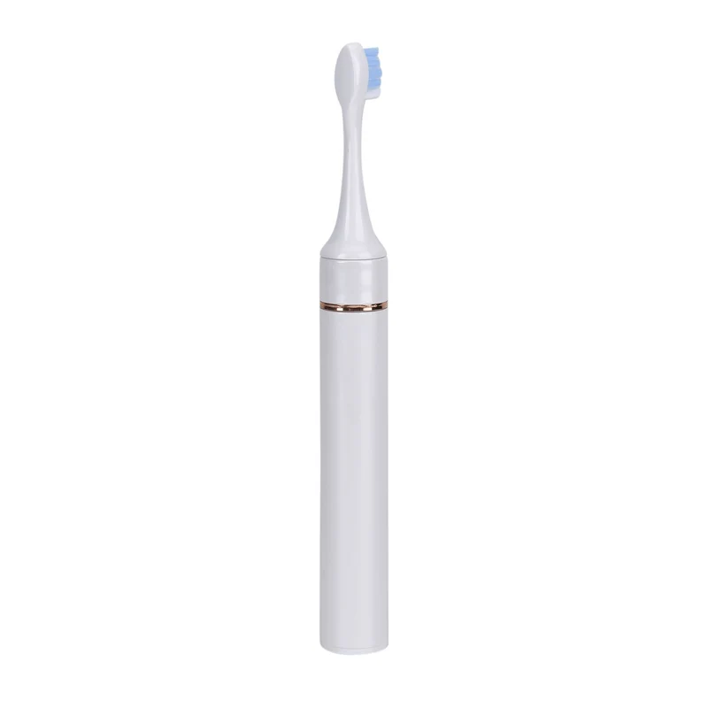 BEAUTECH - Zahnbürste mit rotem und blauem therapeutischem LED-Licht, 5 Modi, 4 zusätzliche Köpfe (2 rot & 2 blaues Licht), Reiseetui, 38000 rpm, weiß