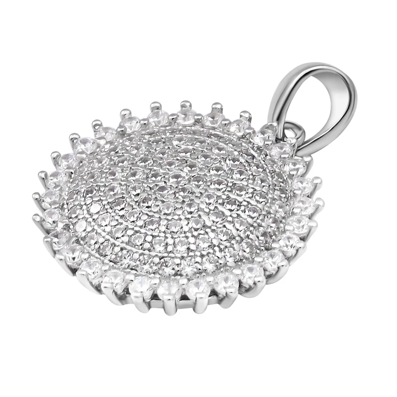 Lustro Stella - weißer Zirkonia-Anhänger, 925 Silber rhodiniert ca. 1,79 ct