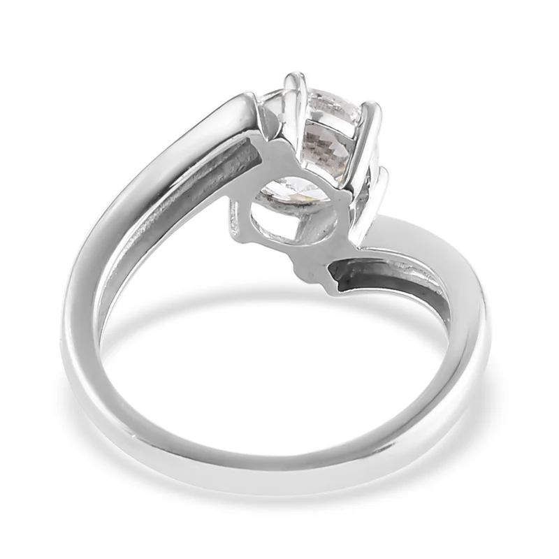 LUSTRO STELLA Hergestellt mit Feinster ZIRKONIA Solitär-Ring 925 Silber zweifarbige Überzug