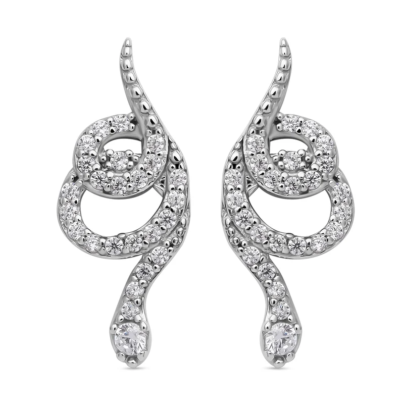 Lustro Stella - Weiße Zirkonia-Ohrringe, 925 Silber ca. 0,75 ct