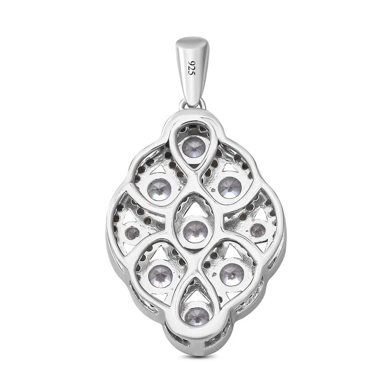 Lustro Stella - Weißer Zirkonia-Anhänger, 925 Silber rhodiniert ca. 1.73 ct