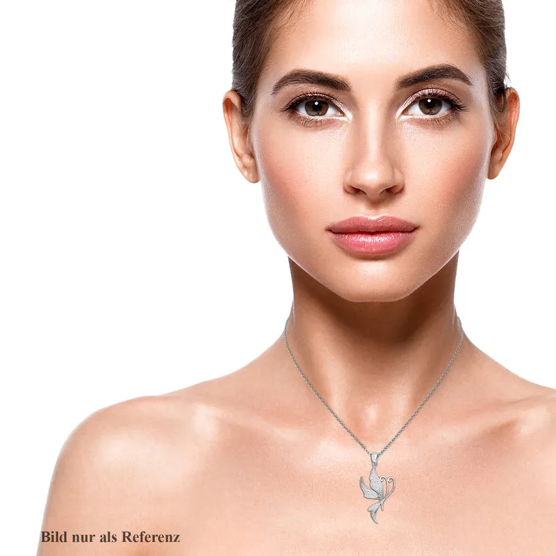 Lustro Stella - Weißer Zirkonia Anhänger, 925 Silber rhodiniert ca. 0,83 ct
