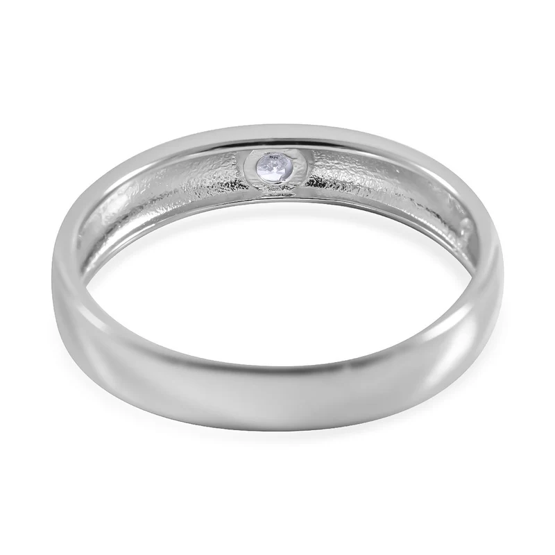 Lustro Stella - Weißer Zirkonia-Ring, 925 Silber rhodiniert ca. 0,30 ct