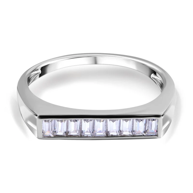 Lustro Stella - Weißer Zirkonia-Ring, 925 Silber rhodiniert ca. 0.90 ct