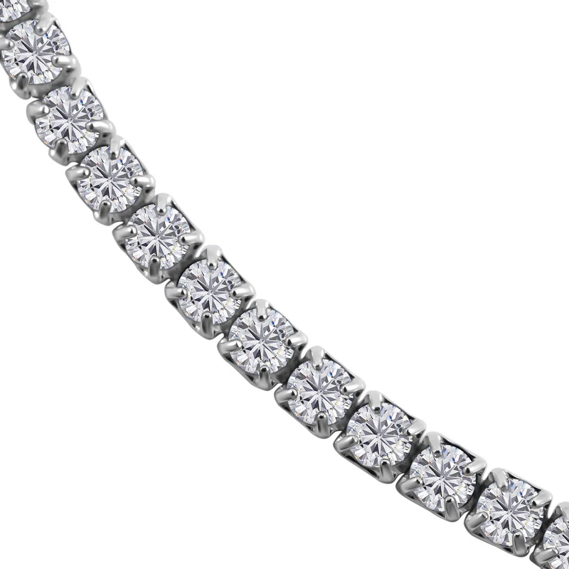 Lustro Stella - Weißes Zirkonia Armband, ca. 18 cm, 925 Silber platiniert ca. 1.30 ct