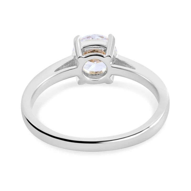 Lustro Stella - weißer Zirkonia Ring, 925 Silber platiniert ca. 2.15 ct