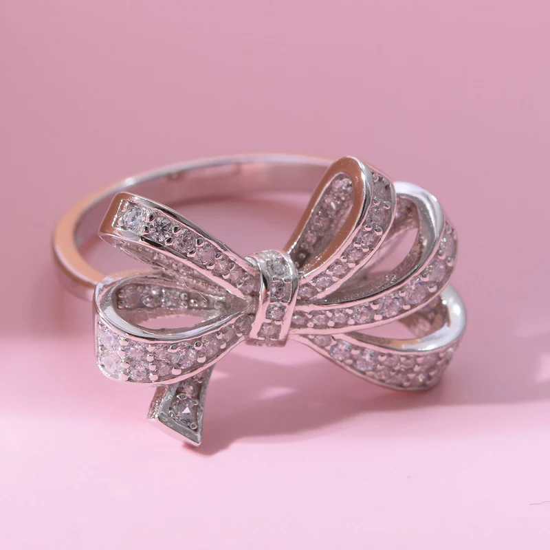 Lustro Stella - Weißer Zirkonia Ring, 925 Silber platiniert ca. 1,00 ct