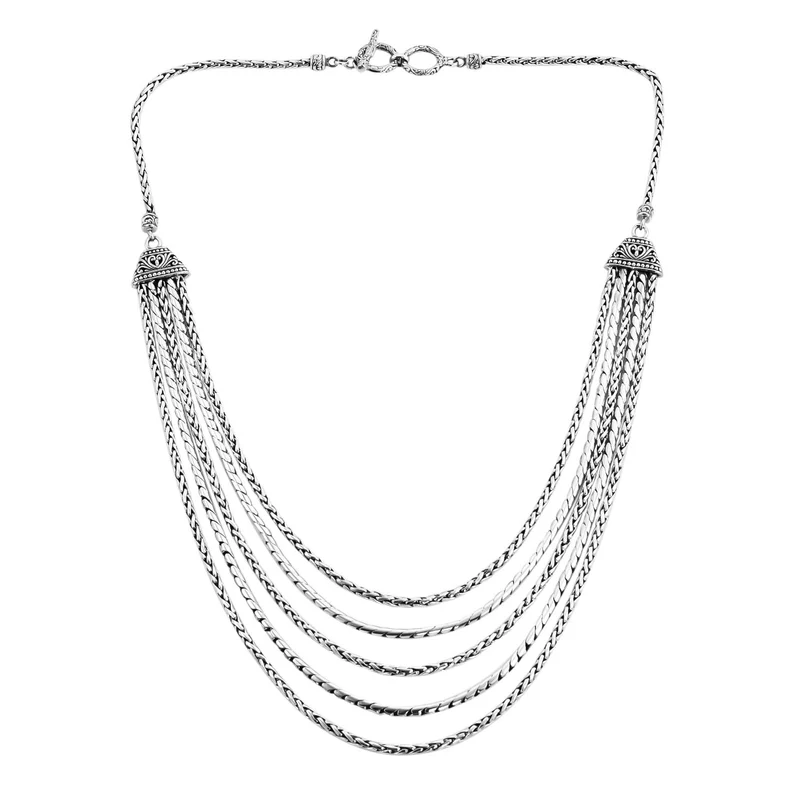 Royal Bali Kollektion - 925 Silber Halskette, ca. 50 cm, ca. 67,40g