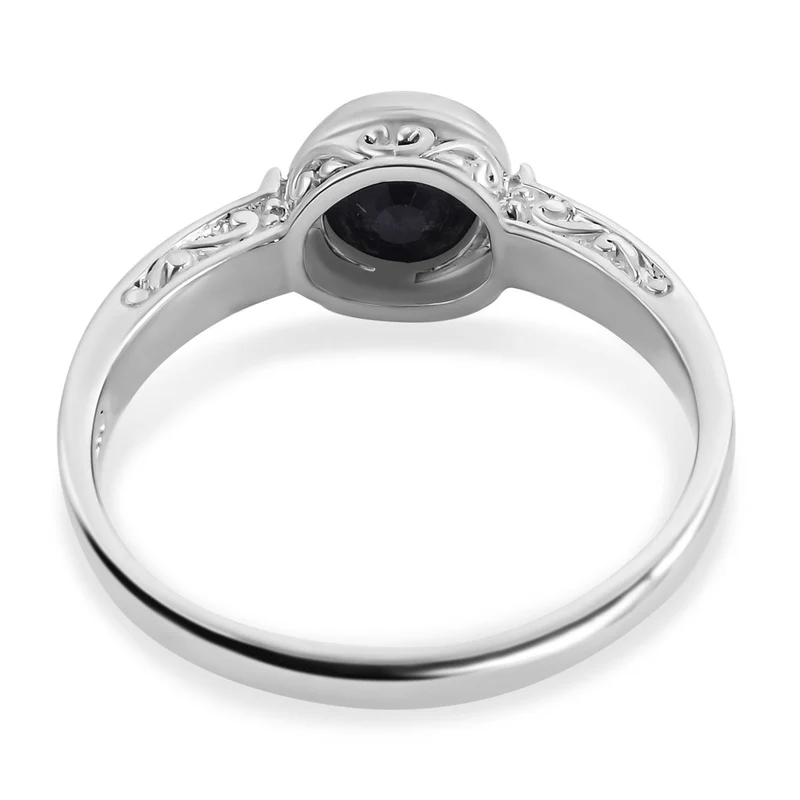 Royal Bali - Blauer Saphir Ring 925 Silber (Größe 16.00) ca. 1,75 ct