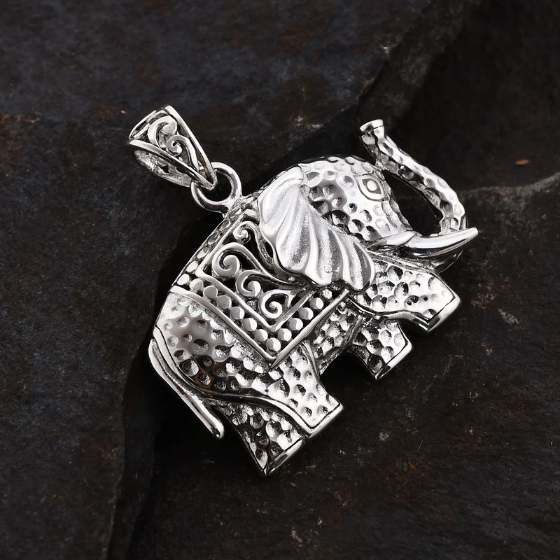 Royal Bali Kollektion - Elefant Anhänger, 925 Silber