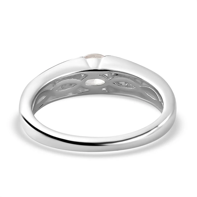 Lustro Stella - Weißer Zirkonia Ring, 925 Silber ca. 0.89 ct