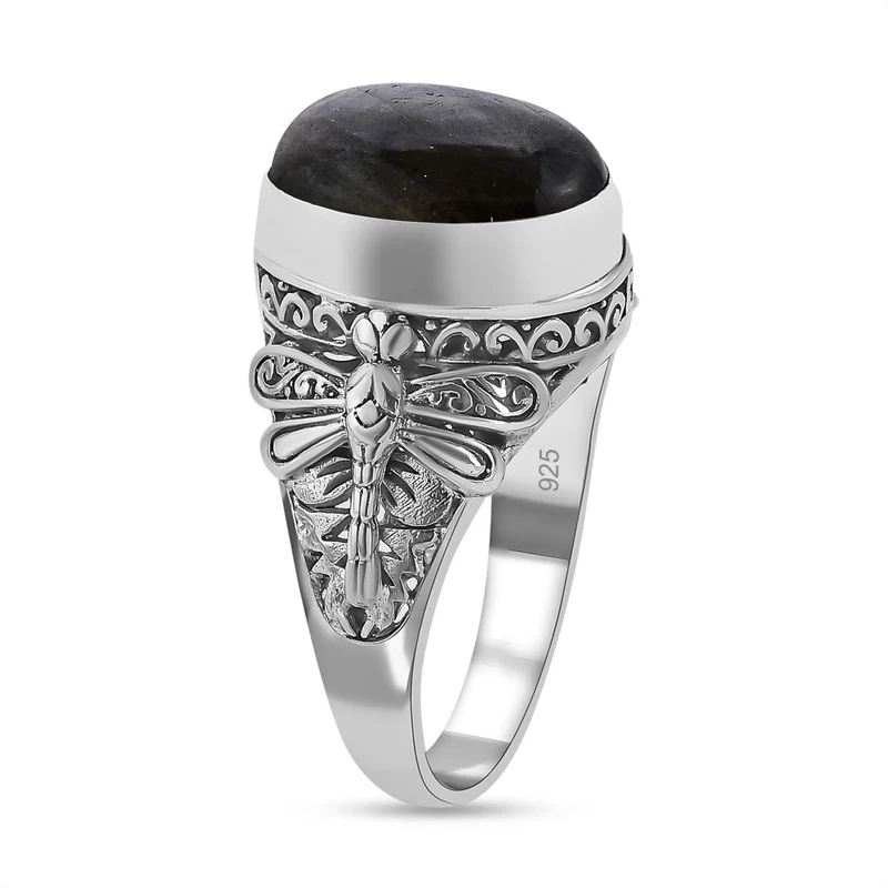 Royal Bali - Labradorit Ring 925 Silber ca. 9.77 ct