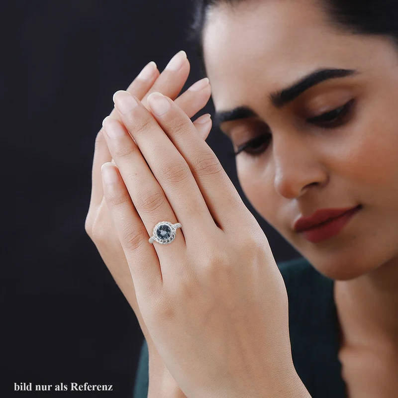 Royal Bali - Himmelblauer Topas Ring, 925 Silber ca. 3.54 ct