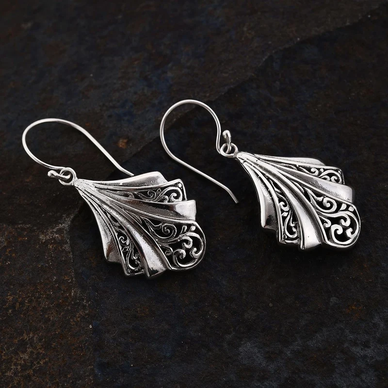 Royal Bali Kollektion - 925 Silber Ohrringe ca. 3,60g