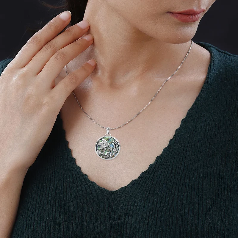 Royal Bali - Abalone Muschel Anhänger 925 Silber