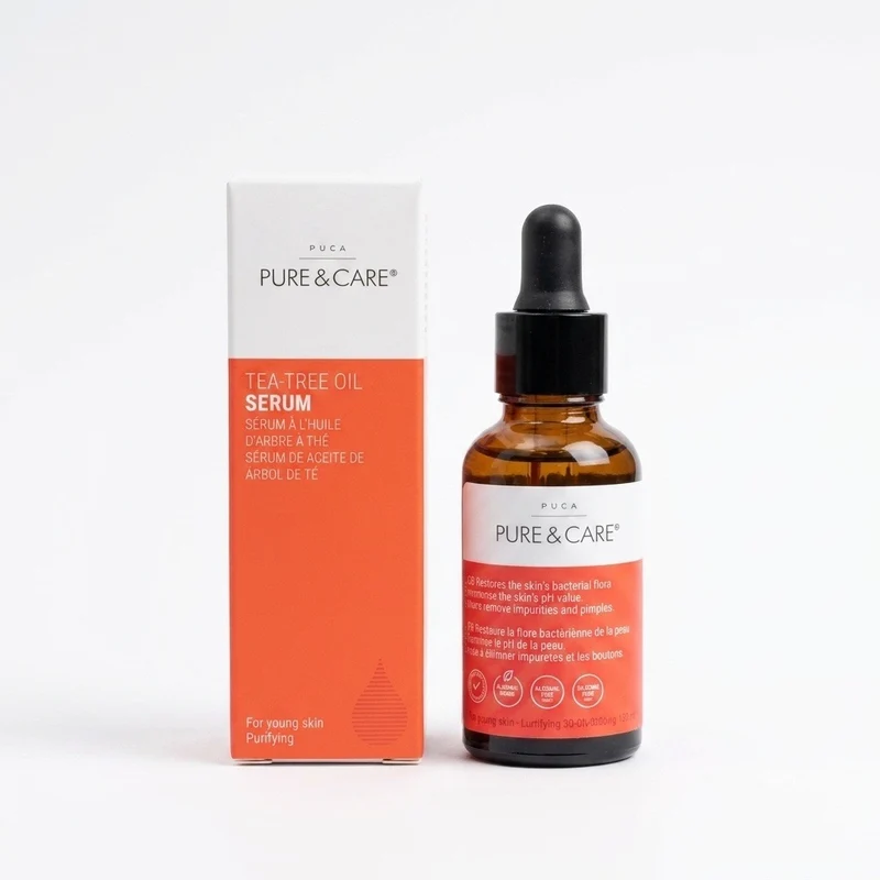 PUCA Pure & Care Teebaumöl-Serum für unreine Haut, 30ml