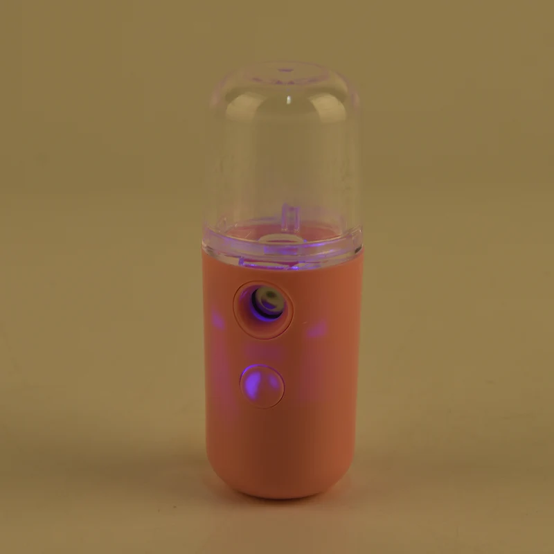 LIVMORE - Mini-Nano-Feuchtigkeitsspray-, wiederaufladbar, 20 ml, Rosa