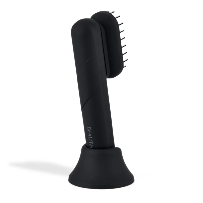 Beautech 4 in 1 Elektrisches Kopfhautmassagegerät mit 1800 mAh Akku, Schwarz Matt