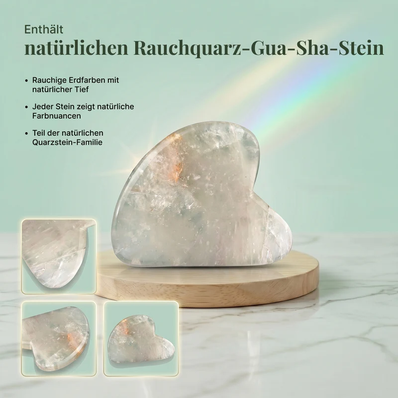 SQIN Botanicals Aloe Vera Gel Set 225 ml mit Rauchquarz Gua Sha