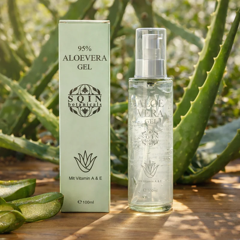 SQIN Botanicals Aloe-Vera-Gel mit Vitamin A und E, 100ml