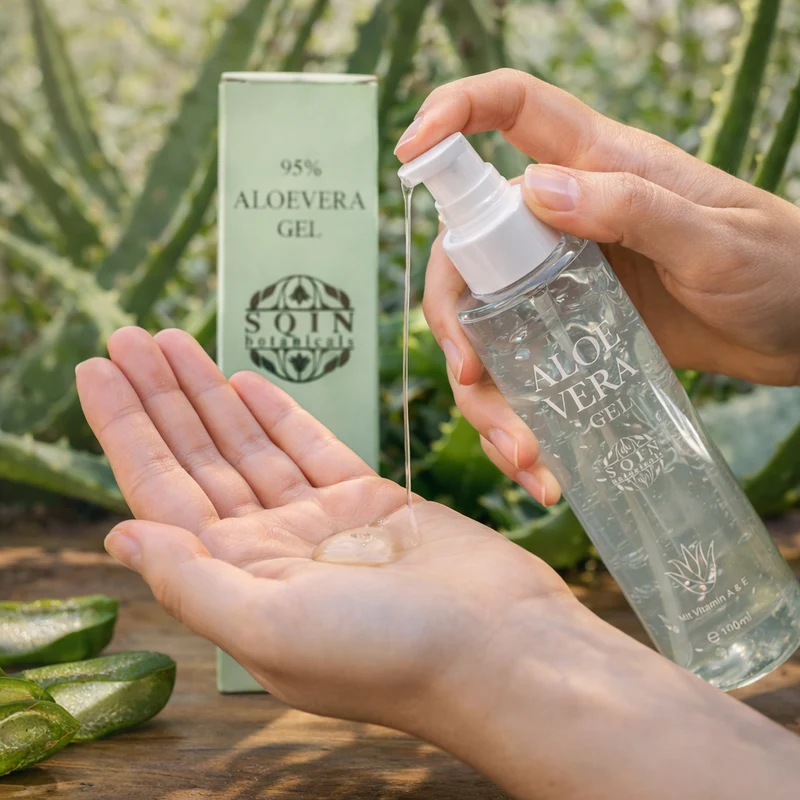 SQIN Botanicals Aloe-Vera-Gel mit Vitamin A und E, 100ml