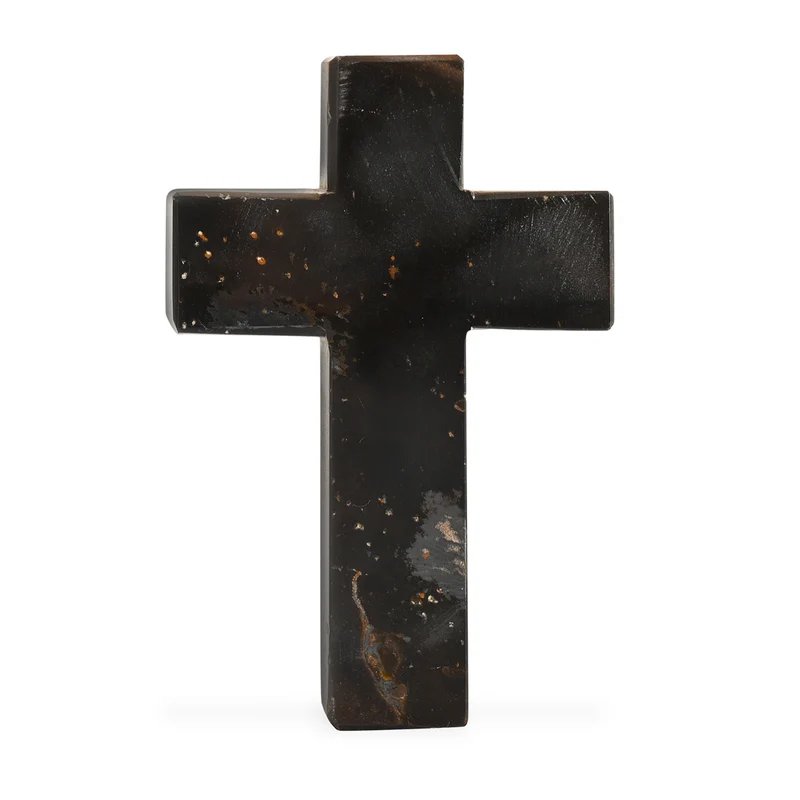 LIVMORE Tigerauge Edelstein Kreuz mit Armband und Kreuz Anhänger, 7,62 cm