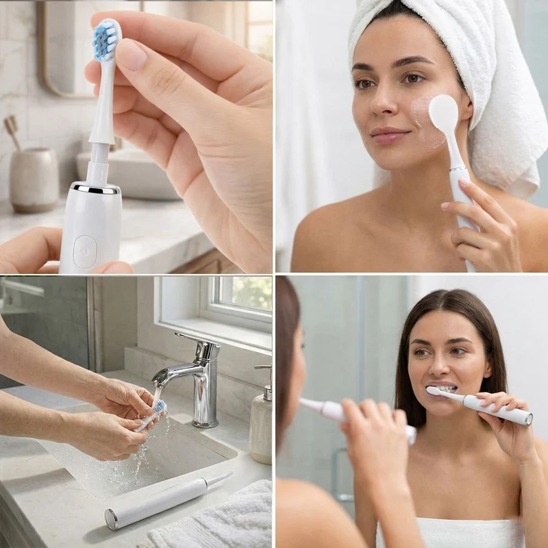 USB charging frequency sonic electric toothbrush - black Size: 24.5*2.5cm Weight: 116g Material: ABS 3.7V 14500 lithium battery 500MA 2.5W Maximu