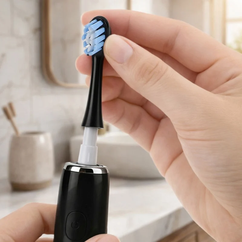 Set of 6pcs replacement head - white 5PCS Nylon Brush+1PC Silicone Brush Size: Nylon Brush:8*2cm; Silicone Brush:9.5*2cm Weight: 40g Material: ABS